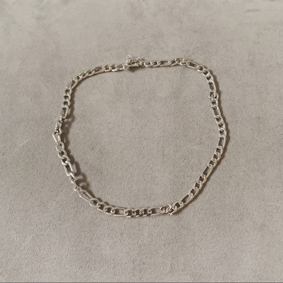r e s t o c k e d | silver figaro necklace β‘ - Picture 4 of 6